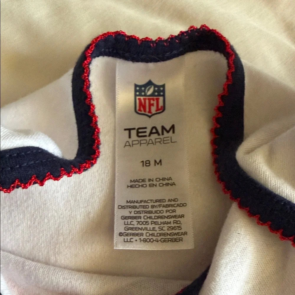 New England Patriots Baby Onesies Set Lot 18 Months